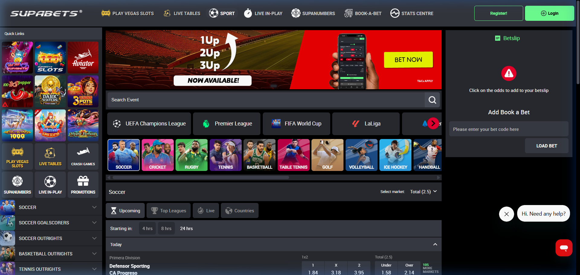 Supabets — Sports Betting Platform