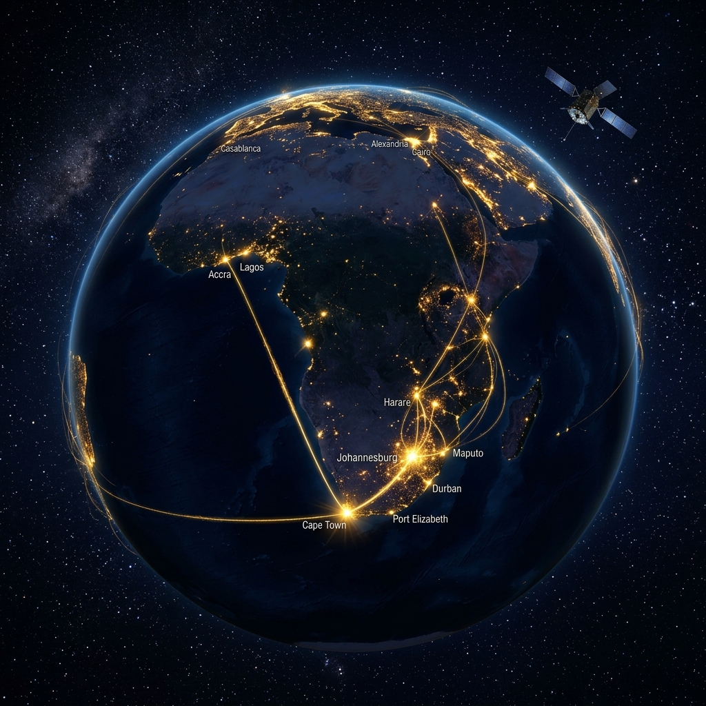 Africa connected by data