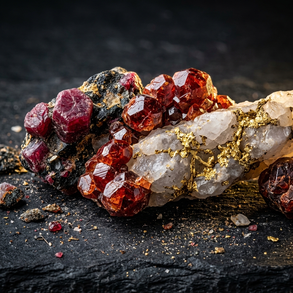 Raw mineral specimens from Mozambique